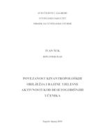 Povezanost kinantropoloških obilježja i razine tjelesne aktivnosti kod desetogodišnjih učenika