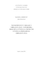 Neuromitovi u odgoju i obrazovanju:
 usporedba procjena učitelja i budućih učitelja primarnog obrazovanja