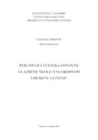 Percepcija učenika osnovne glazbene škole o slobodnom vremenu i učenju