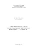 Uporaba informacijsko-komunikacijskih tehnologija kod učenika s teškoćama