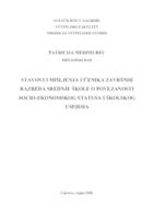 Stavovi i mišljenja učenika završnih razreda srednje škole o povezanosti socio-ekonomskog statusa i školskog uspjeha