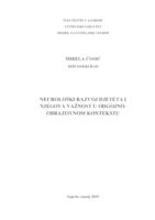 Neurološki razvoj djeteta i njegova važnost u odgojno - obrazovnom kontekstu