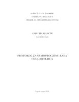 Protokol za samoprocjenu rada odgojiteljica