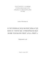 O neverbalnoj komunikaciji djece vrtićke i predškolske dobi tijekom pričanja priča