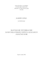 Razvijanje neverbalnih komunikacijskih vještina kod djece jasličke dobi