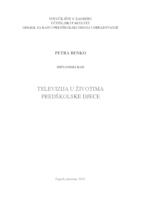 Televizija u životima predškolske djece