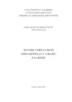 prikaz prve stranice dokumenta Izvori stresa kod odgojitelja u gradu Zagrebu