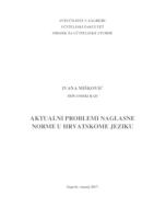 prikaz prve stranice dokumenta Aktualni problemi naglasne norme u hrvatskome jeziku