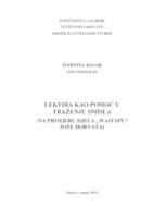 prikaz prve stranice dokumenta Lektira kao pomoć u traženju smisla (na primjeru djela "Watapu" Jože Horvata)