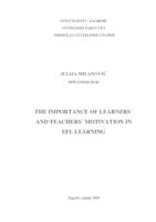 prikaz prve stranice dokumenta The importance of learners´ and teachers´ motivation in EFL learning