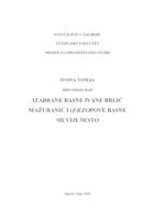 prikaz prve stranice dokumenta Izabrane basne Ivane Brlić-Mažuranić i (Z)ezopove basne Silvije Šesto