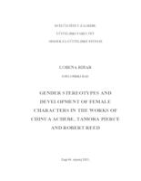 prikaz prve stranice dokumenta Gender Stereotypes and Development of Female Characters in the Works of Chinua Achebe, Tamora Pierce and Robert Reed