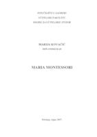 prikaz prve stranice dokumenta Maria Montessori