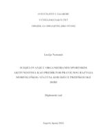 prikaz prve stranice dokumenta Sudjelovanje u organiziranim sportskim aktivnostima kao prediktor pravilnog razvoja morfološkog statusa kod djece predškolske dobi