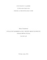 prikaz prve stranice dokumenta Usvajanje koordinacije u ritmu kroz elemente folklornog plesa