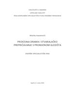 prikaz prve stranice dokumenta Procesna drama i stvaralačko prepričavanje s promjenom gledišta