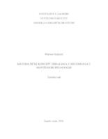 prikaz prve stranice dokumenta Matematički koncept zbrajanja i oduzimanja u Montessori pedagogiji