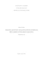 prikaz prve stranice dokumenta Tjelesna aktivnost i kvaliteta života studenata prve godine Učiteljskog fakulteta