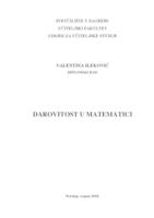 prikaz prve stranice dokumenta Darovitost u matematici