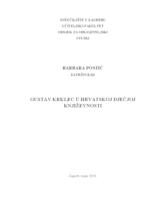 prikaz prve stranice dokumenta Gustav Krklec u hrvatskoj dječjoj književnosti