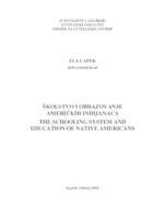 prikaz prve stranice dokumenta The Schooling system and education of Native Americans