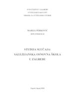 prikaz prve stranice dokumenta Studija slučaja: Salezijanska osnovna škola u Zagrebu