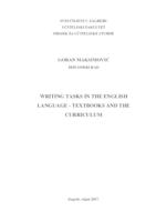 prikaz prve stranice dokumenta Writing tasks in the English language – textbooks and the curriculum